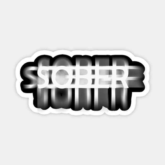 SOBER Sticker by ZOO OFFICIAL